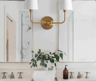 Safavieh Ezra SCN4015A Brass Lamp Room Scene Off Feature