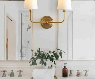 Safavieh Ezra SCN4015A Brass Lamp Room Scene On Feature