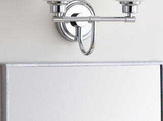 Safavieh Rayden SCN4051A Chrome Lamp Room Scene Off Feature