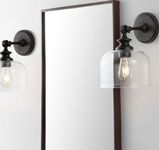 Safavieh Neri SCN4065A Oil Rub Bronze / Clear Lamp Room Scene On Feature