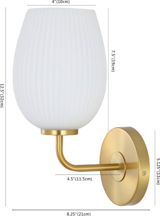 Safavieh Idina SCN4072A Brass / White Lamp main image