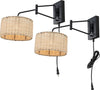 Safavieh Bramley SCN4076B Natural / Black Lamp Main On