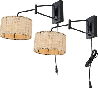 Safavieh Bramley SCN4076B Natural / Black Lamp Main On