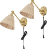 Safavieh Oswynn SCN4077A Natural / Brass Lamp main image