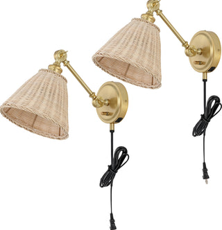 Safavieh Oswynn SCN4077A Natural / Brass Lamp main image