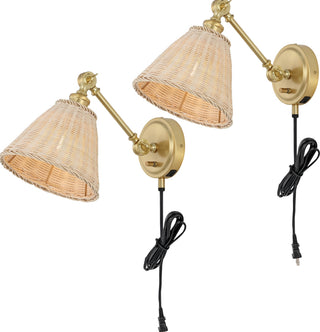 Safavieh Oswynn SCN4077A Natural / Brass Lamp Main On