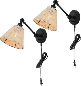 Safavieh Oswynn SCN4077B Natural / Black Lamp Main On