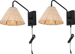 Safavieh Tressa SCN4078B Natural / Black Lamp Main On