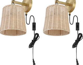 Safavieh Ciaran SCN4080A Natural / Brass Lamp main image