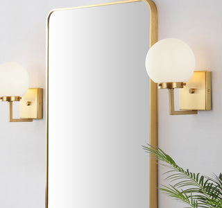 Safavieh Ganon SCN4084B Brass / White Lamp Room Scene On Feature