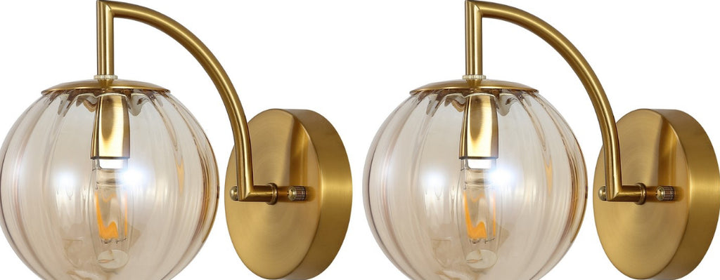 Safavieh Psylla SCN4088A Amber / Brass Lamp main image