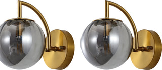 Safavieh Psylla SCN4088B Smoke Grey / Brass Lamp main image