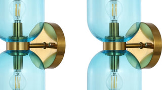 Safavieh Solyn SCN4089A Blue / Brass Lamp main image