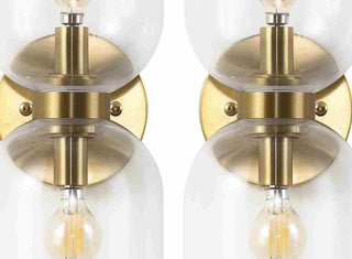 Safavieh Solyn SCN4089B Clear / Brass Lamp Main Off