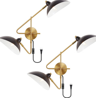 Safavieh Aspera SCN4091A Brass / Black Lamp Main On
