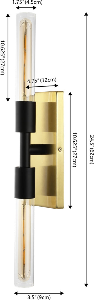 Safavieh Nyx SCN4097A Brass / Black Lamp main image