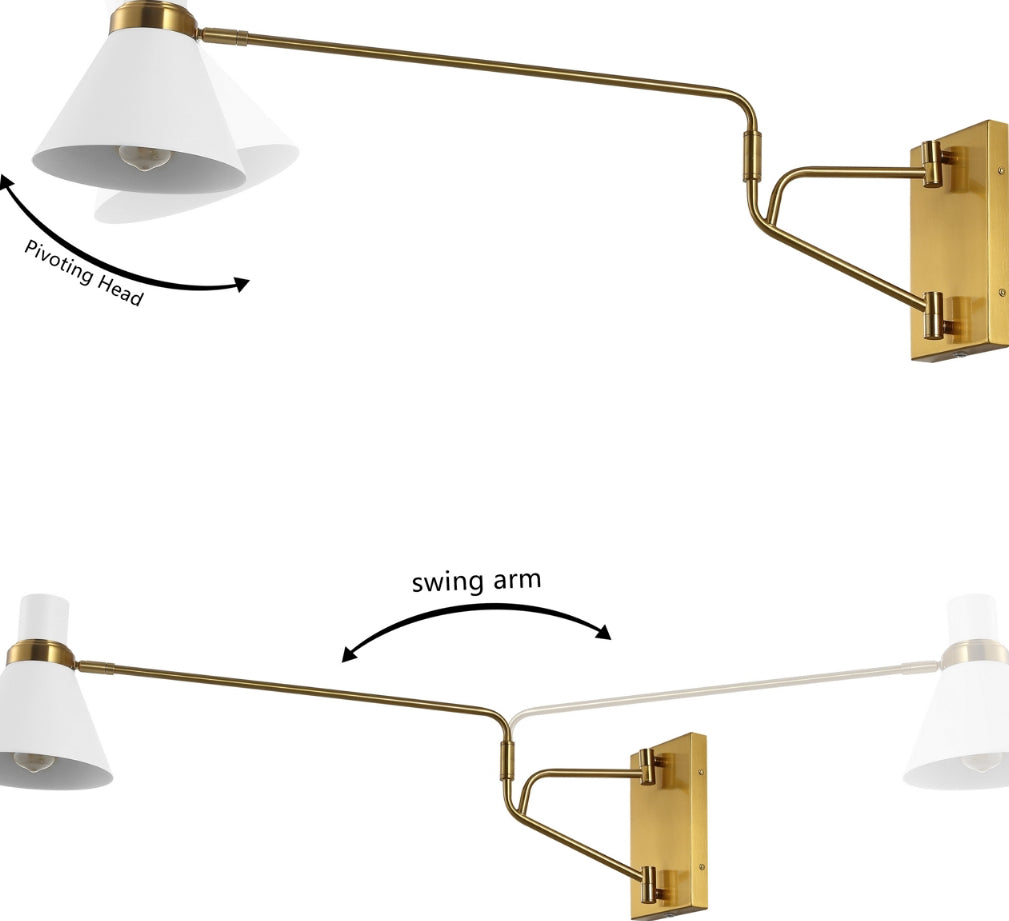 Safavieh Cleome SCN4112B Brass / White Lamp main image
