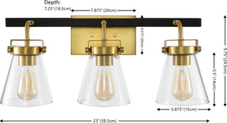 Safavieh Rayney SCN4118A Brass / Black Lamp main image