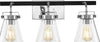 Safavieh Rayney SCN4118B Chrome / Black Lamp Main On