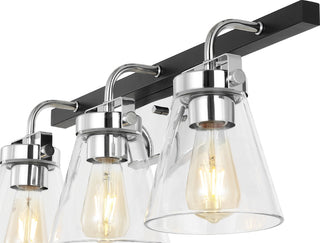 Safavieh Rayney SCN4118B Chrome / Black Lamp Main On