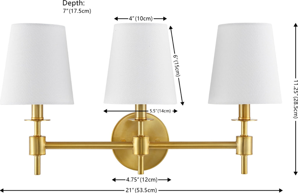 Safavieh Davielle SCN4120B Brass Lamp main image
