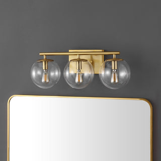 Safavieh Charlene SCN4126A Brass Lamp Room Scene Off Feature