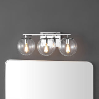 Safavieh Charlene SCN4126C Chrome Lamp Room Scene On Feature