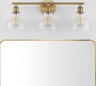 Safavieh Calyna SCN4130A Brass Lamp Room Scene Off Feature