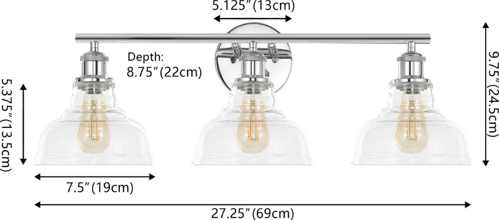 Safavieh Calyna SCN4130C Chrome Lamp main image