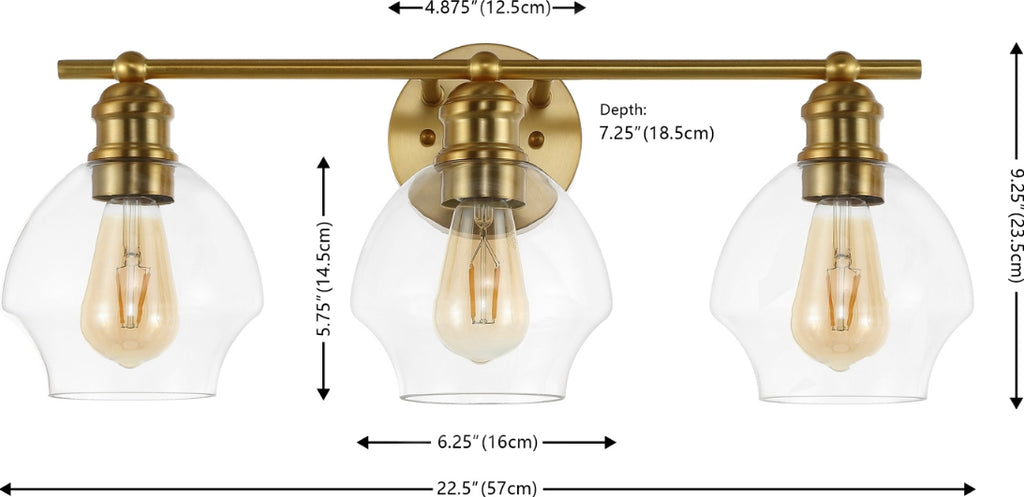 Safavieh Mylsa SCN4132A Gold / Clear Lamp main image