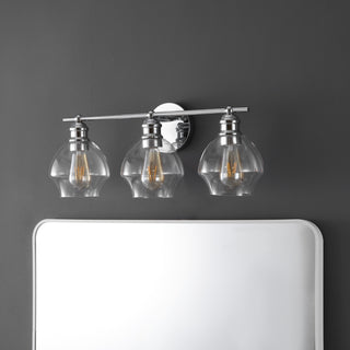 Safavieh Mylsa SCN4132B Chrome / Clear Lamp Room Scene Off Feature