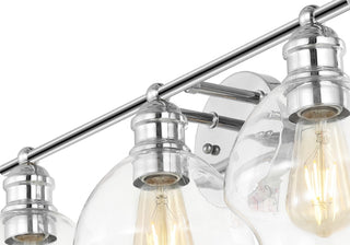 Safavieh Mylsa SCN4132B Chrome / Clear Lamp Main On