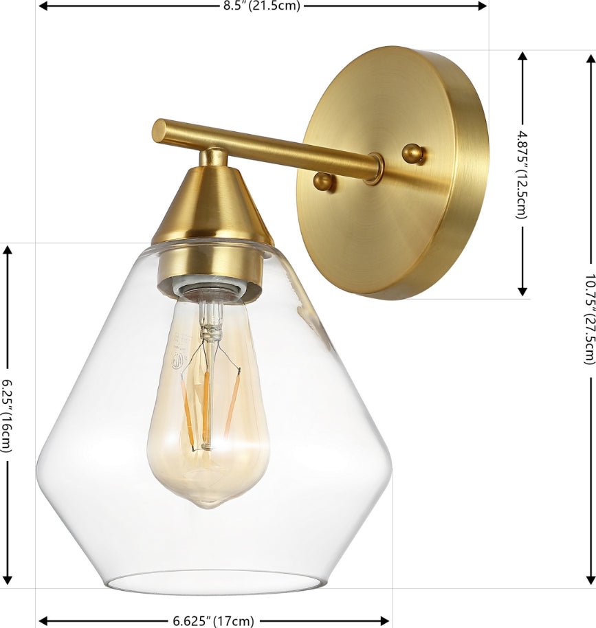 Safavieh Lyona SCN4133A Gold / Clear Lamp main image