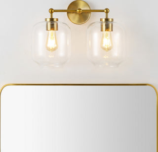 Safavieh Navia SCN4139A Brass Lamp Room Scene On Feature