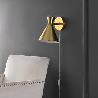 Safavieh Jordie SCN4143B Brass Lamp Room Scene Off Feature
