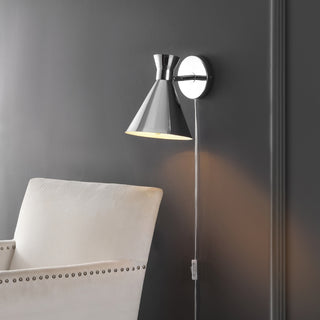 Safavieh Jordie SCN4143C Chrome Lamp Room Scene On Feature