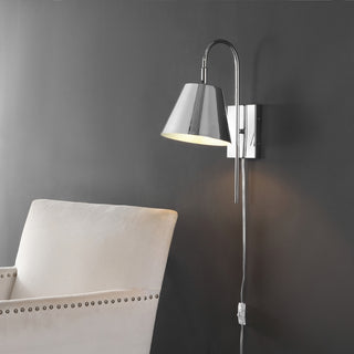 Safavieh Rhoeva SCN4145C Chrome Lamp Room Scene On Feature