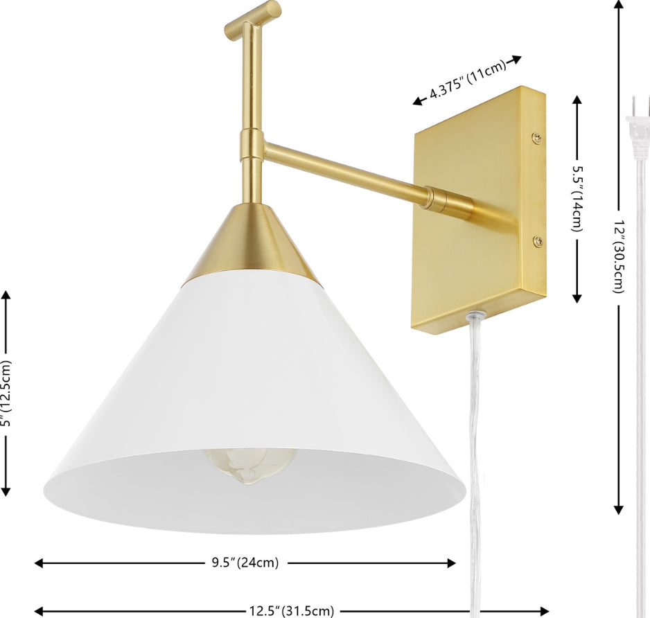 Safavieh Velezia SCN4146A Gold / White Lamp main image