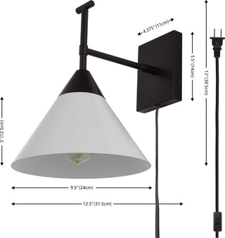 Safavieh Velezia SCN4146B Black / White Lamp main image