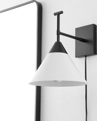 Safavieh Velezia SCN4146B Black / White Lamp Room Scene Off Feature