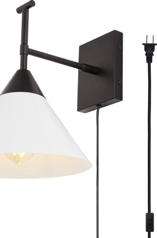 Safavieh Velezia SCN4146B Black / White Lamp Main On
