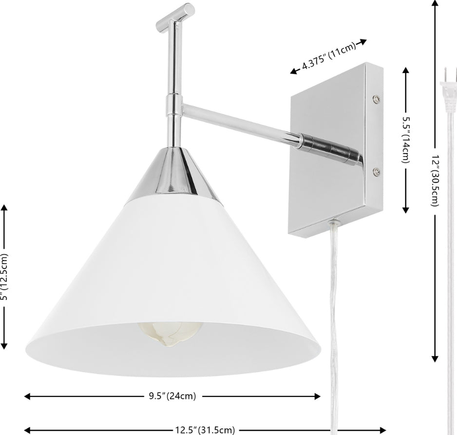Safavieh Velezia SCN4146C Chrome / White Lamp main image