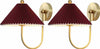 Safavieh Chrissy SCN4149A Burgundy / Brass Lamp Main On