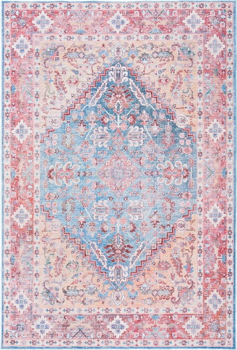 Safavieh Serapi SEP515 Blue / Rust Machine Washable Area Rug