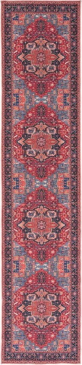 Safavieh Serapi SEP534 Red / Blue Machine Washable Area Rug