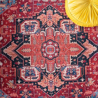 Safavieh Serapi SEP534 Red / Blue Machine Washable Area Rug