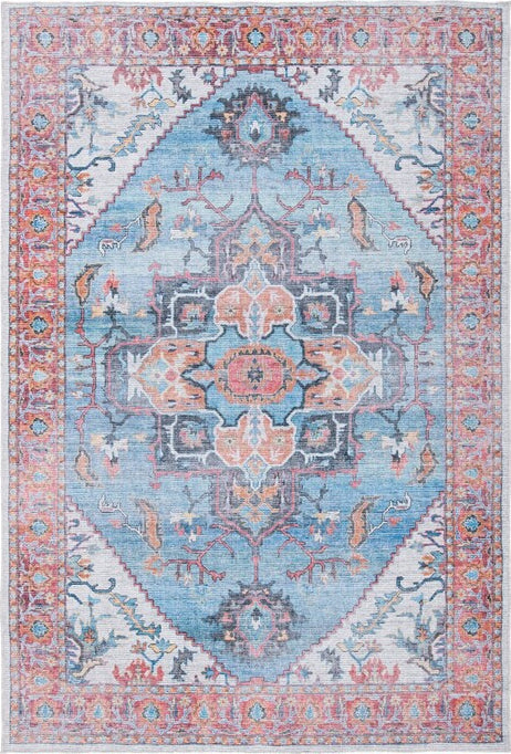 Safavieh Serapi SEP537 Blue / Ivory Machine Washable Area Rug