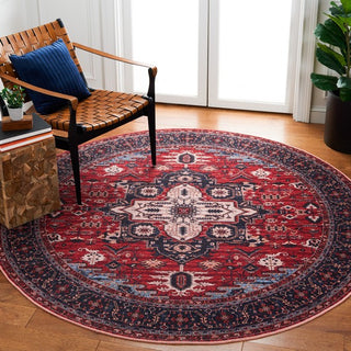 Safavieh Serapi SEP560 Red / Navy Machine Washable Area Rug