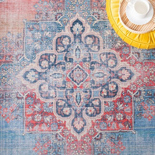 Safavieh Serapi SEP580 Red / Blue Machine Washable Area Rug