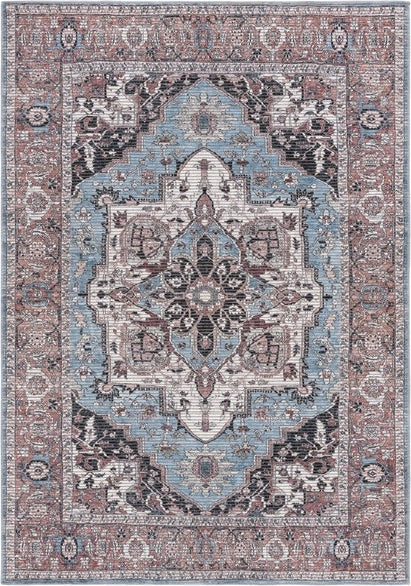 Safavieh Serapi SEP622 Blue / Rust Machine Washable Area Rug